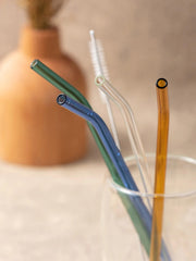set of glass straws ( 5 pieces )